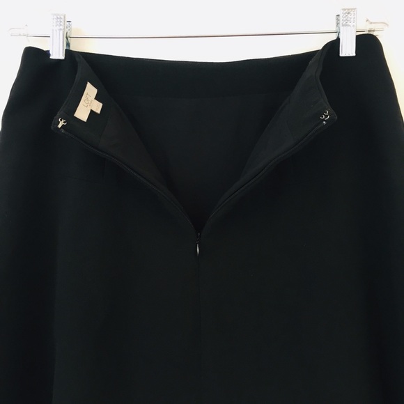LOFT Black Lacercut Scallop Hem Skirt - Picture 6 of 8